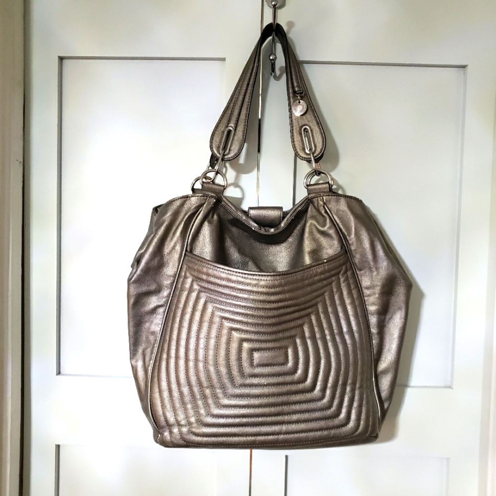 Worthington pewter tote